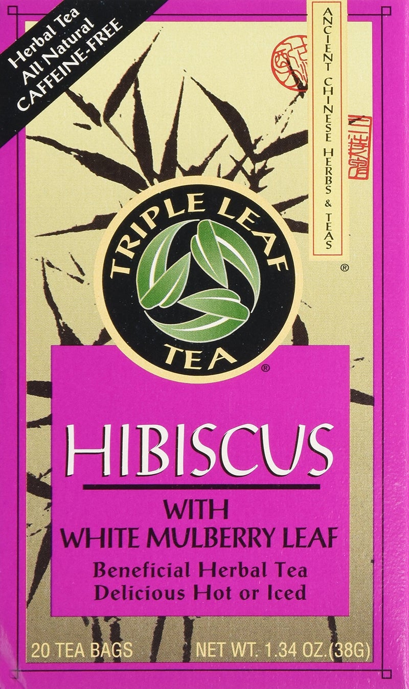 Triple Leaf Tea Bags Hibiscus White Mulberry, 1.34 Oz, 20 Count - Image 2